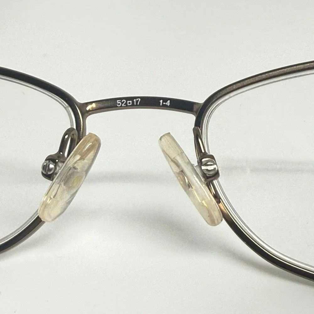 Saks Fifth Avenue 244 0FL2 Stainless Steel Eyeglasses Gold Blue Marble 52-17-130